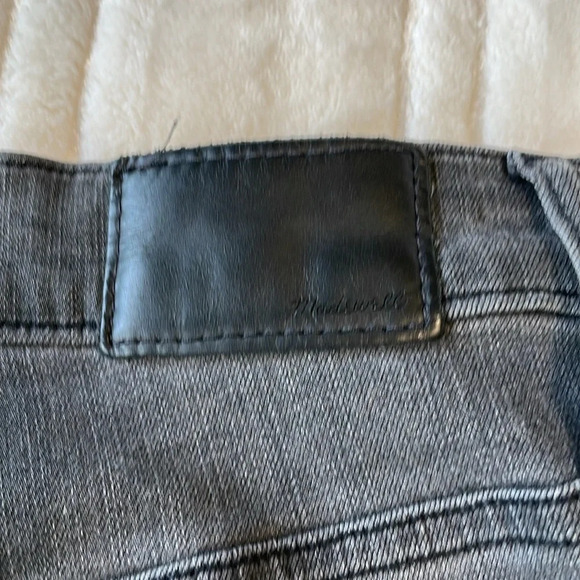 Madewell 10” high-rise skinny button black denim jeans size 25 - Picture 7 of 10